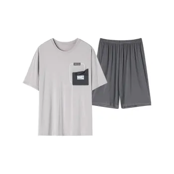 The Story Of The Flower Season Pajama Set Men's Silver