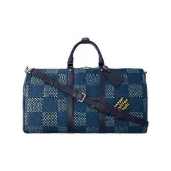 LOUIS VUITTON Keepall Bandoulière 50 Damier Heritage Blue