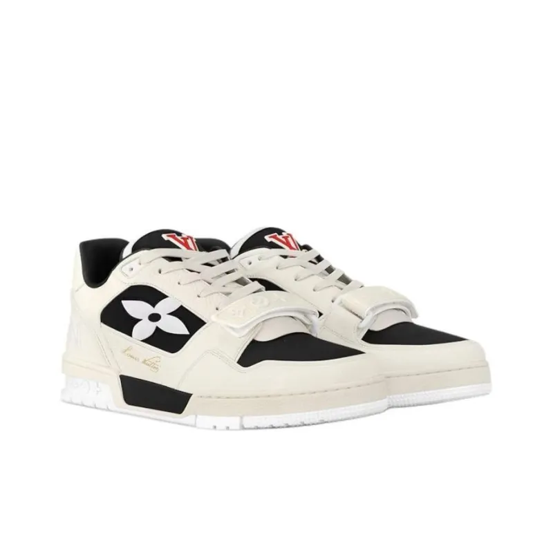 LOUIS VUITTON Trainer Skateboard Shoes Men's Black-3