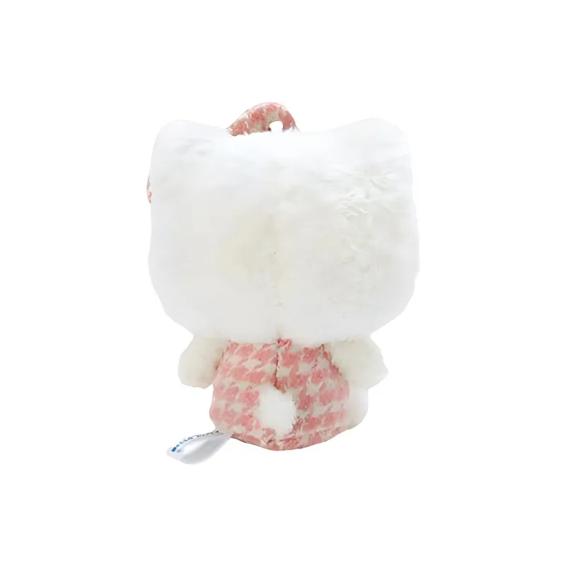 Sanrio Houndstooth Pattern Collection Hello Kitty Dolls Plush Pendant 12.5cm Height-1