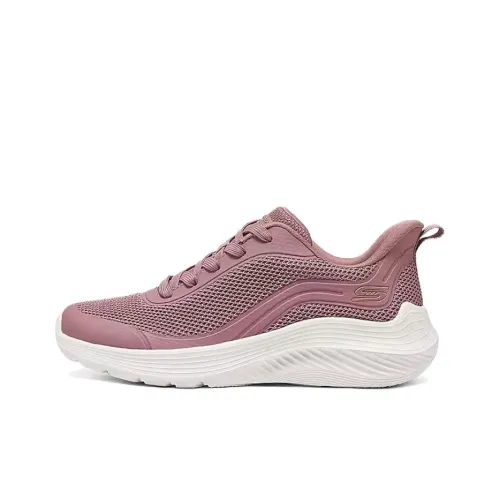 Skechers Bob's Cushioning Anti Slip And Wear Resistant Coverage Support Low Top Casual Running Shoes Women's Rose Red