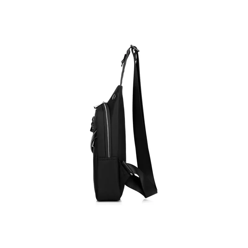 SEPTWOLVES Oxford Shoulder Bag, Crossbody Bag, Fanny Pack, Sling Bag Regular Men's Black/Blue-2