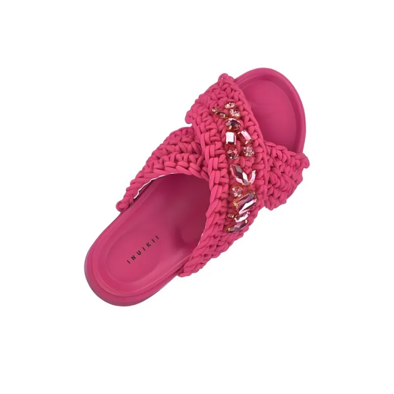 Inuikii Slide Slippers Women's Fuchsia-3