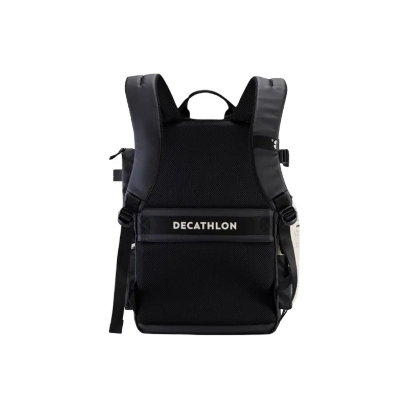 DECATHLON 27 Liter Outdoor Bags Water Repellent Fabric Black & White Unisex-1