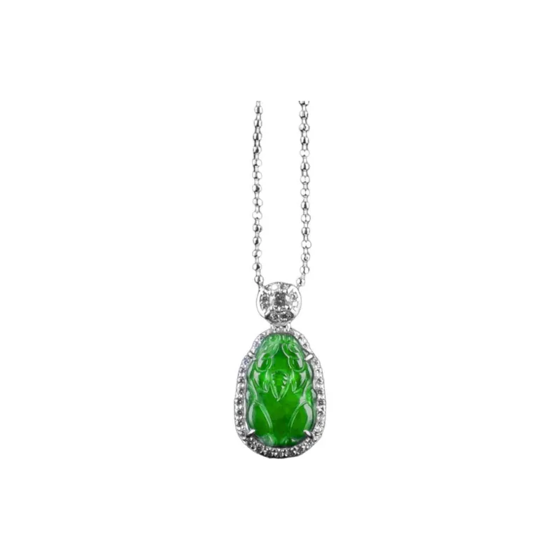 Yufujin Ice Type Jadeite Pendants Women's-0