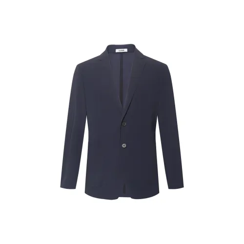 LESS IS MORE Business Suits Men Navy Blue