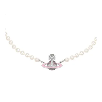 Vivienne Westwood Pearl Necklaces Women's Silver