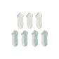 [7 Pack]4 Light Green+3 White