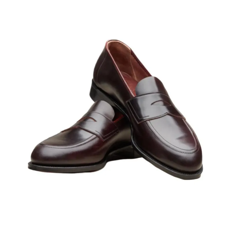 Edward Green Piccadilly Loafers Men's Burgundy-4