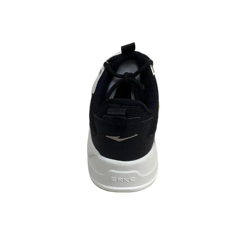 Erke Sports Life Collection Non slip Lightweight Low Top Casual Shoes Men's White Black-3