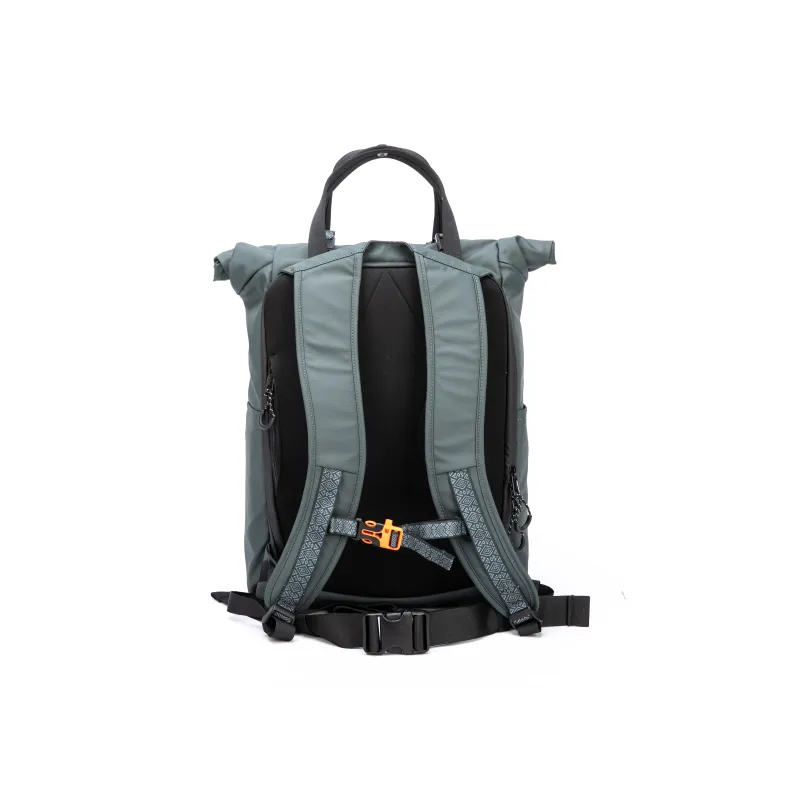 INUK Recycled Material Carry Backpack Regular Unisex Black Forest Green/Extreme Night Black-3