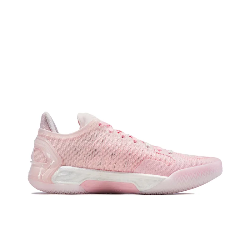 LiNing Blade 4V2 Cushioning Slip Resistant Support Lightweight Rebound Low Top Basketball Shoes Men's Pink-1