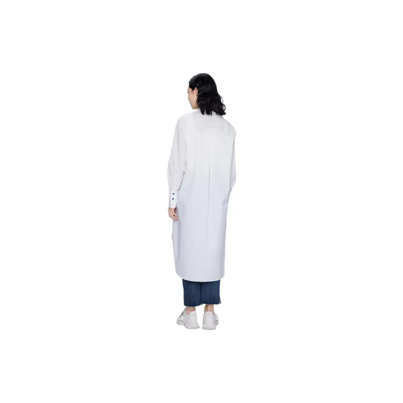 BBLLUUEE Long Sleeved Dress Women's Crescent White-1