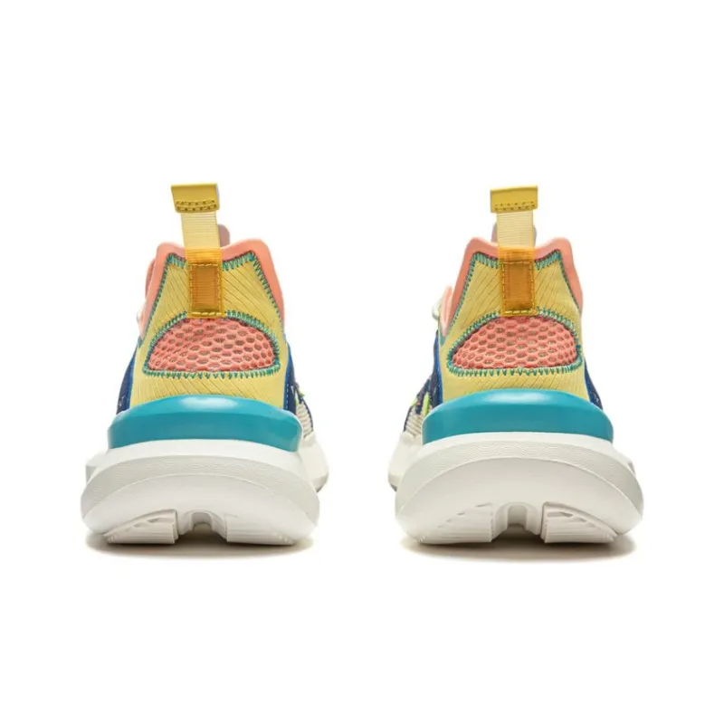 LiNing Essence 2.3 Cushioning Wear Resistant Low Top Casual Shoes Men's Blue White Yellow-4