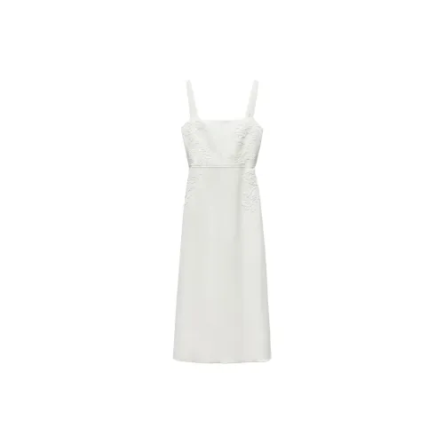 ZARA Slip Dresses Women's White