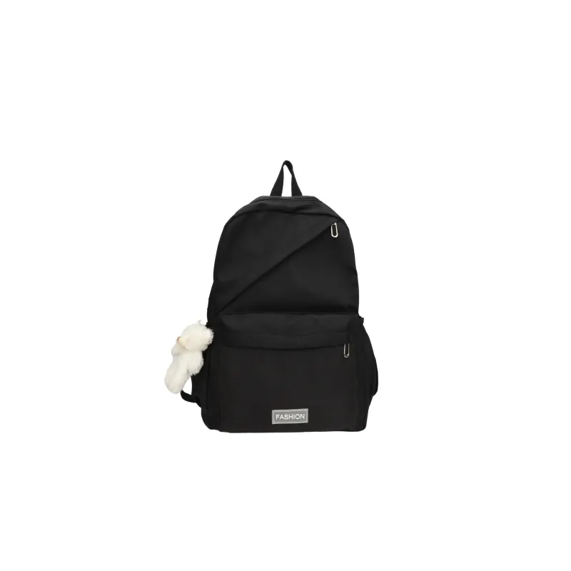 GEERDUN Nylon Fabric Backpack Women's Black/White/Purple/Green/Pink-0