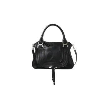 Chloe Calfskin Shoulder Bag Crossbody Bag Handbag Regular Women's Black