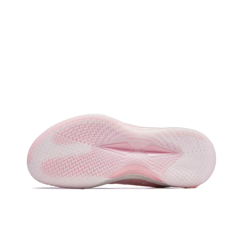 LiNing Blade 4V2 Cushioning Slip Resistant Support Lightweight Rebound Low Top Basketball Shoes Men's Pink-6