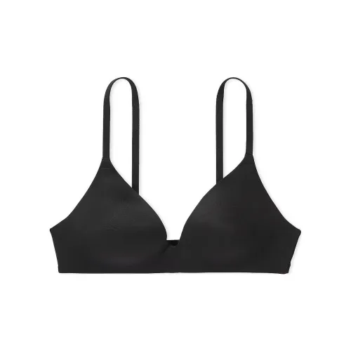 Victoria's Secret PINK WEAR EVERYWHERE LIGHTLY LINED WIRELESS BRA/ Pure Black Bra Women's Pure Black