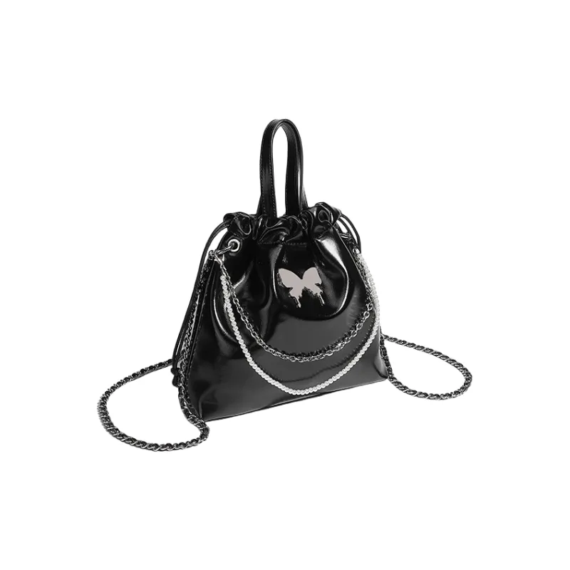 H YXIANG PU One Shoulder Handbags Regular Women's Silver/Black-7