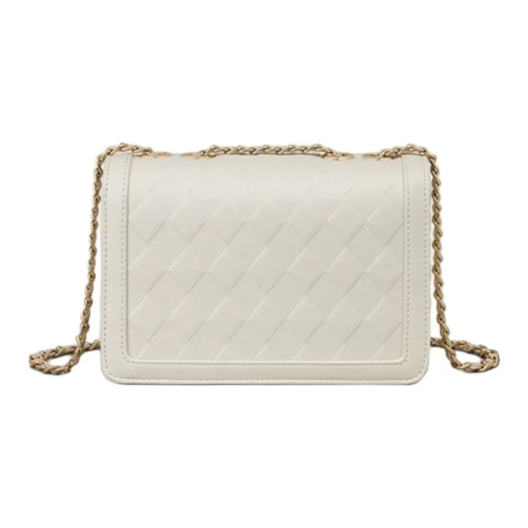 C°BANNER Cow Leather With Synthetic Leather Shoulder Bag Regular Women's Milkshake White-3