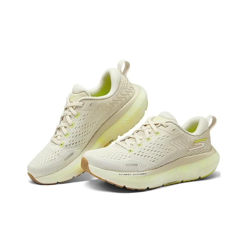 Skechers WOMEN'S GO Series Cushioned Slip Resistant Support Low Top Running Shoes Women's Deep Ivory-1