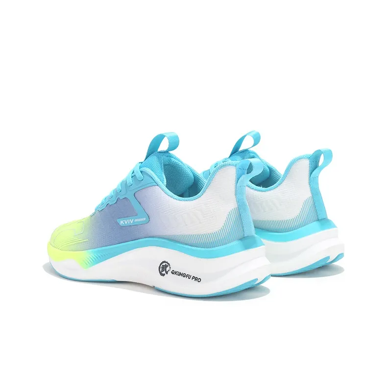 KVIV Cushioning Anti Slip And Wear Resistant Breathable Coverage Low Top Running Shoes Unisex White-18