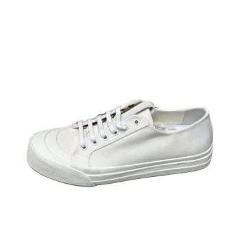 Bottega Veneta Speedster Low Top Canvas Shoes Women's White