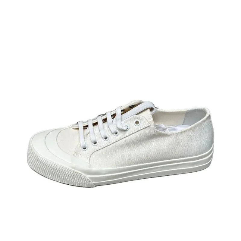 Bottega Veneta Speedster Low Top Canvas Shoes Women's White-0