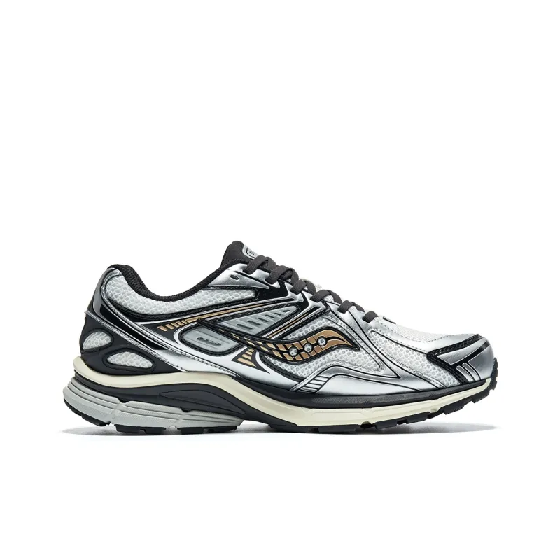 Saucony Kinvara 4 Cushioning Breathable Low Top Long Distance Running Shoes Unisex White Black Silver-1