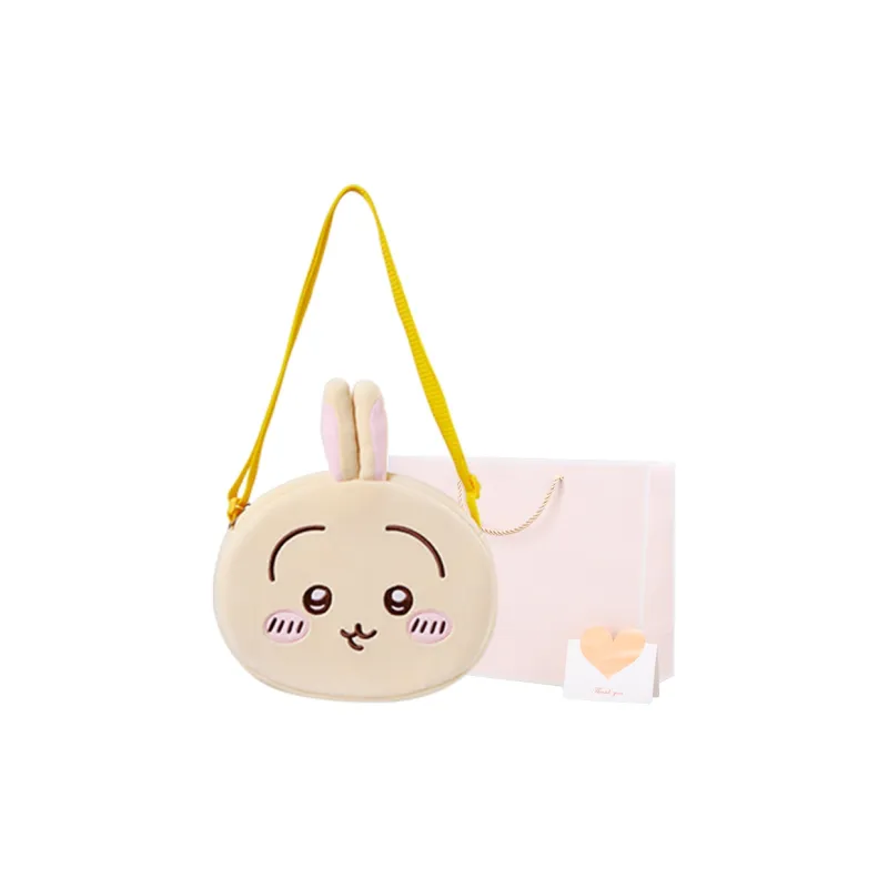 MINISO Chiikawa Casual Plush Shoulder Bag, Crossbody Bag, Shopping Bag Regular Unisex Chiikawa/Hachiware/Usagi-6