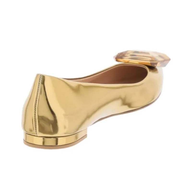 GIANVITO ROSSI Casual Single Shoes Women's Yellow-3