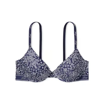 Victoria's Secret PINK WEAR EVERYWHEREWEAR EVERYWHERE LIGHTLY LINED T-SHIRT Bra Women's Midnight Navy