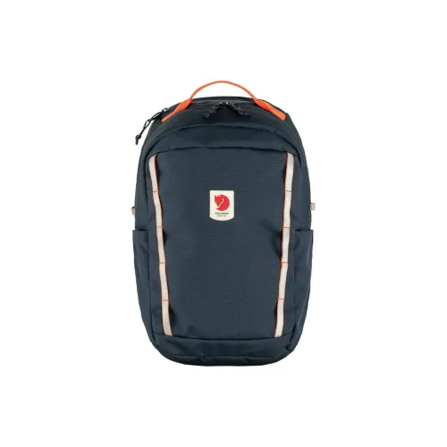 Fjallraven Recycled Polyester Oxford Fabric Backpack Regular Men's Navy