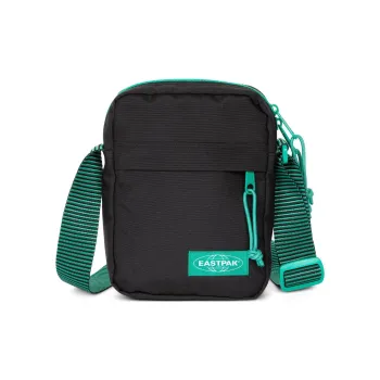 EASTPAK Polyester Crossbody Bag Shoulder Bag Small Size Unisex Stripes Black