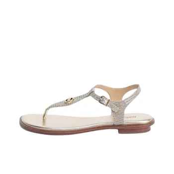 MICHAEL KORS Mallory One Strap Sandals Women's Silver