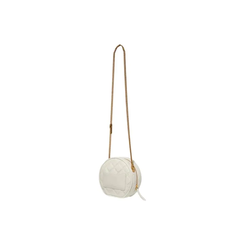 MARC JACOBS Cow Leather Crossbody Bag, Shoulder Bag Women's Beige/Black-5