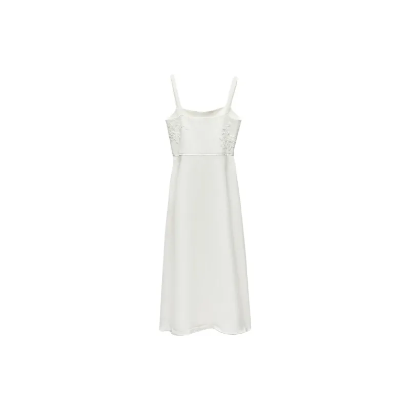 ZARA Slip Dresses Women's White-1