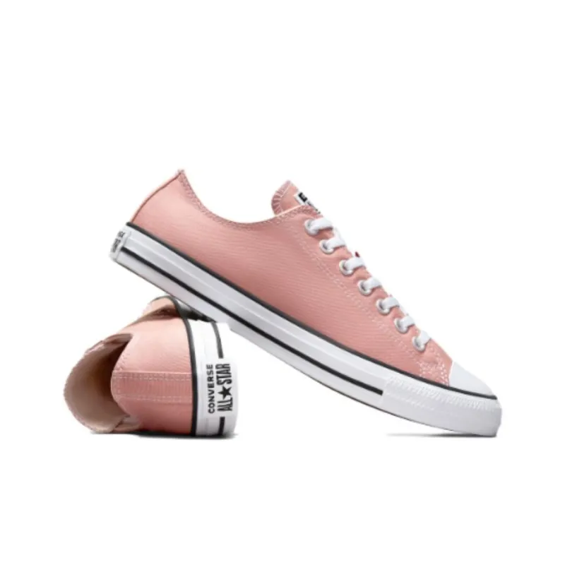 Converse Chuck Taylor All Star Slip Resistant, Abrasion Resistant Cushioning Low Top Canvas Shoes Unisex Pink-3