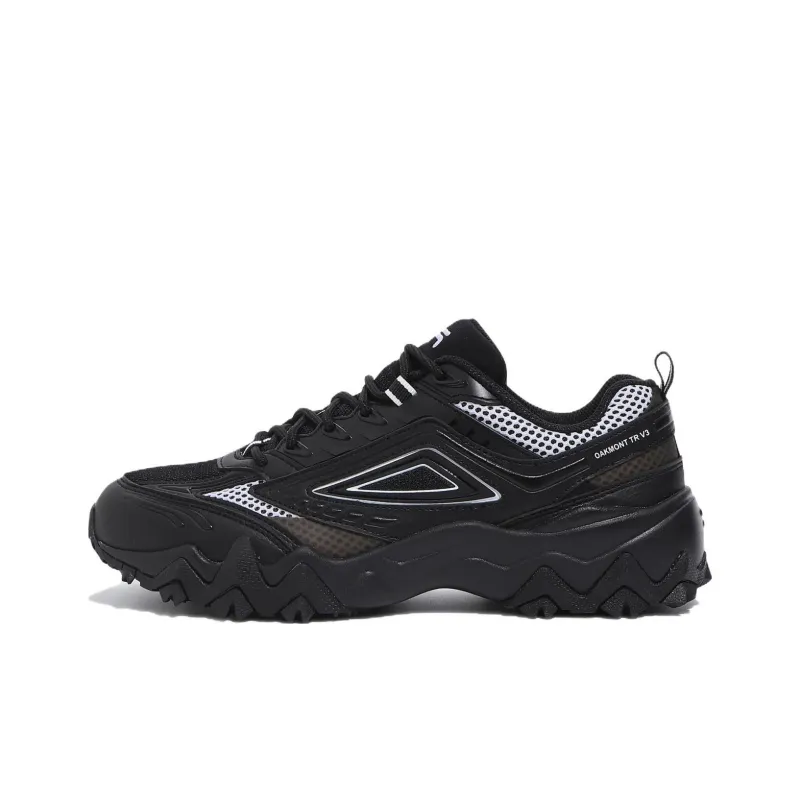 FILA Taurus V3 Cushioning Anti Slip And Wear Resistant Low Top Running Shoes Unisex Black-0