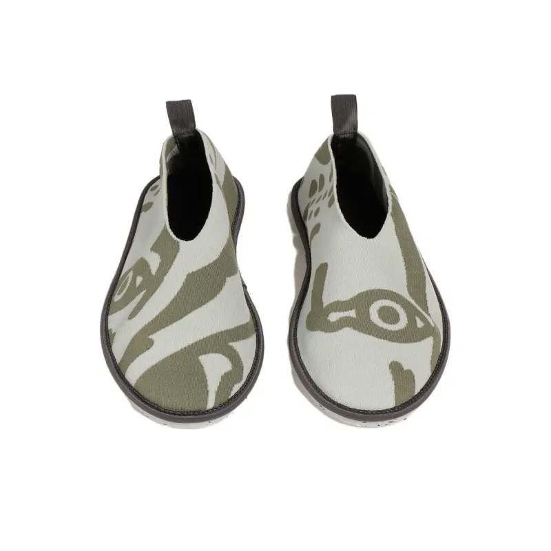 KENZO Tiger Women's Casual Shoes Women's Gray Green-3