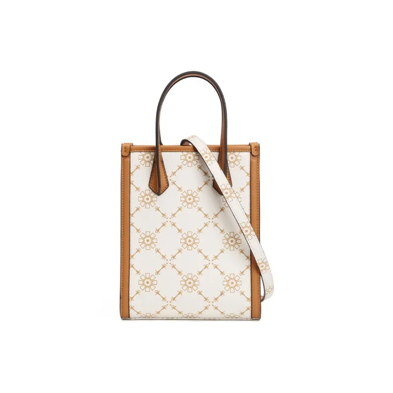 Why PVC Handbag, Shoulder Bag, Crossbody Bag Small Size Women's Coffee/White-6