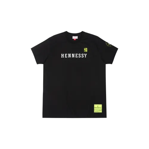 Hennessy X Mitchell Ness T-Shirts Unisex Black