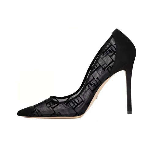 Elisabetta Franchi 105mm Logo-flocked Tulle Pumps