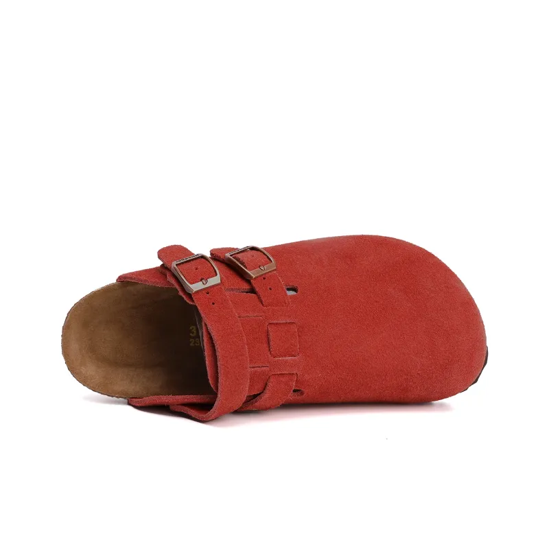 Khadgar Mules Slip on Shoes With Partial Coverage, Reversible, Birkenstock, Cork Soft Sole Closed Toe Slippers Unisex-37