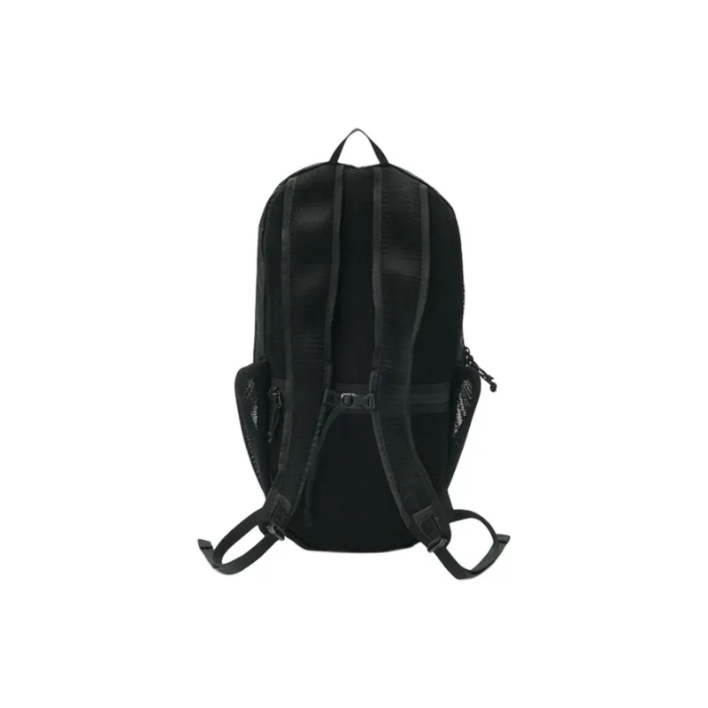 MUJI Polyester Backpack Medium Size Unisex Black/Khaki Green-2
