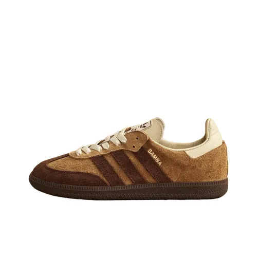 Adidas Originals Samba Anti-Slip Wear-Resistant Low-Top Skateboard Shoes Unisex Tan