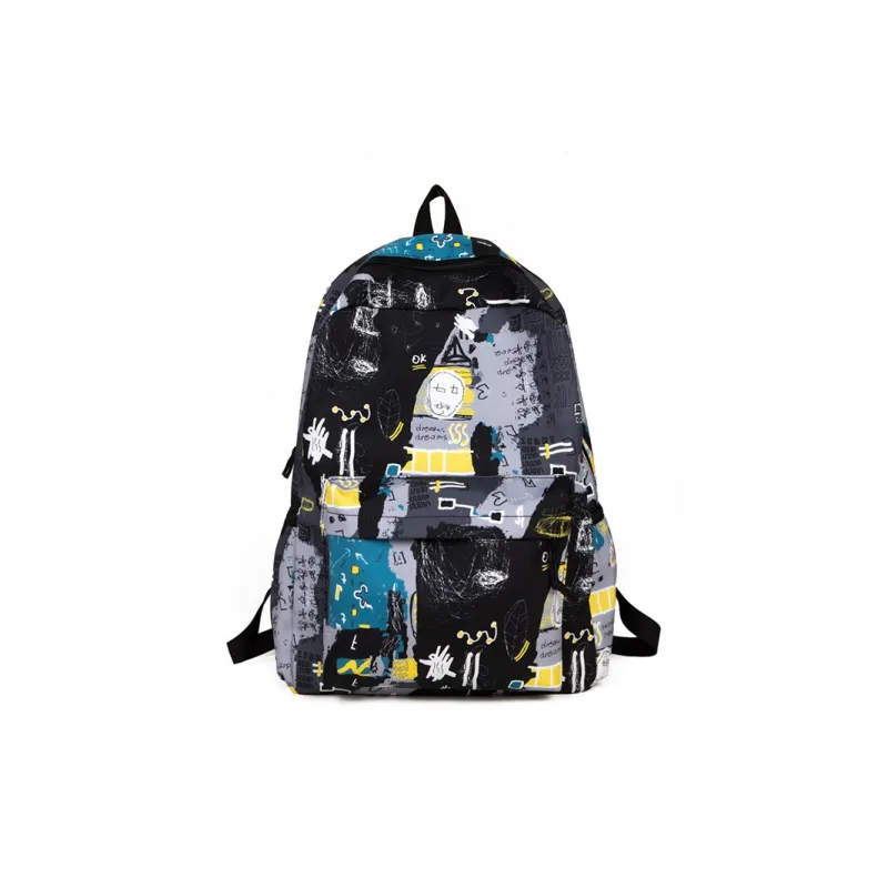 GEERDUN Nylon Backpack Regular Unisex Gray/Black/Green/Blue-0