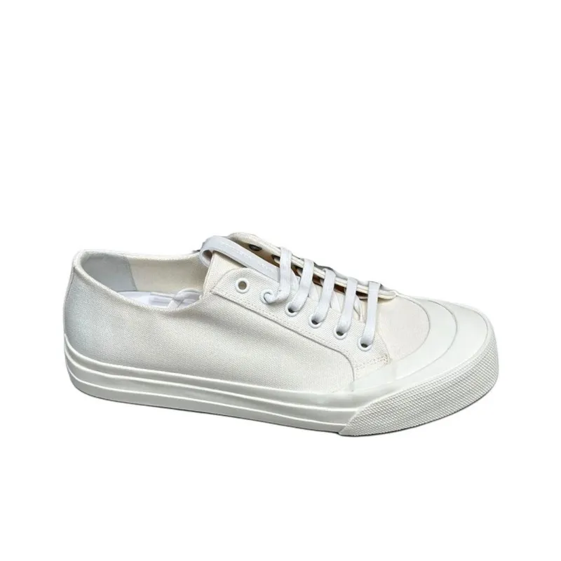 Bottega Veneta Speedster Low Top Canvas Shoes Women's White-1