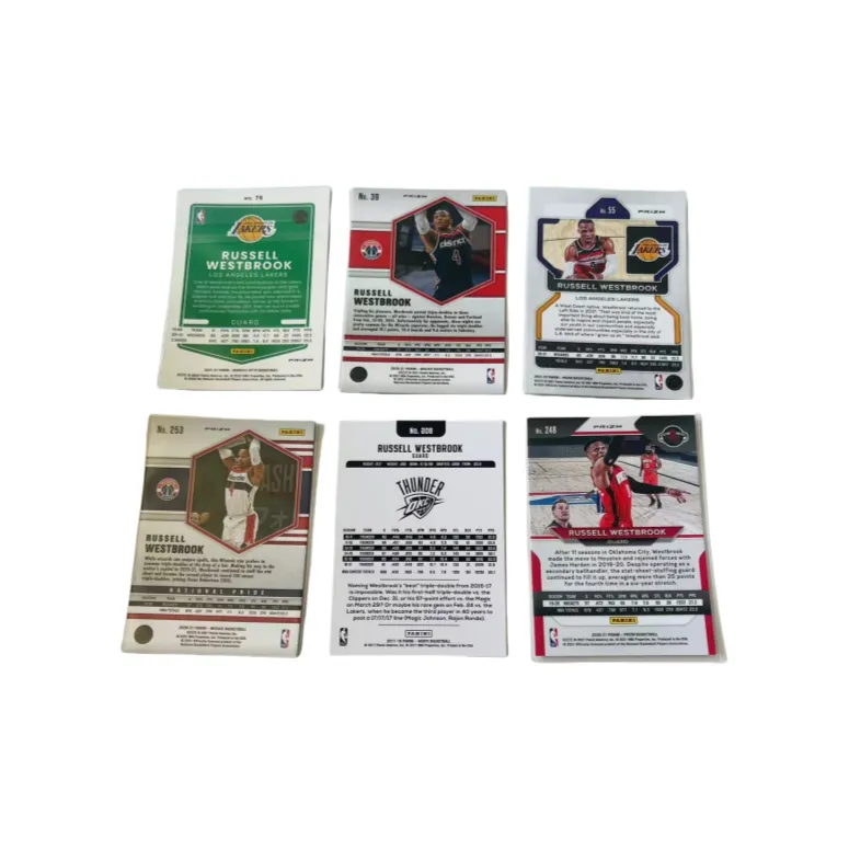 PANINI Russell Westbrook Refringence 6 Piece Combination Basketball Card Access Pass Sports Cards 6 Pcs-1